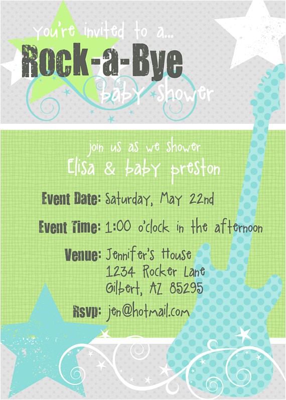 Rock A bye Baby Shower Invitations Rock A bye Baby Printable Baby Shower Invitation Fresh Chick