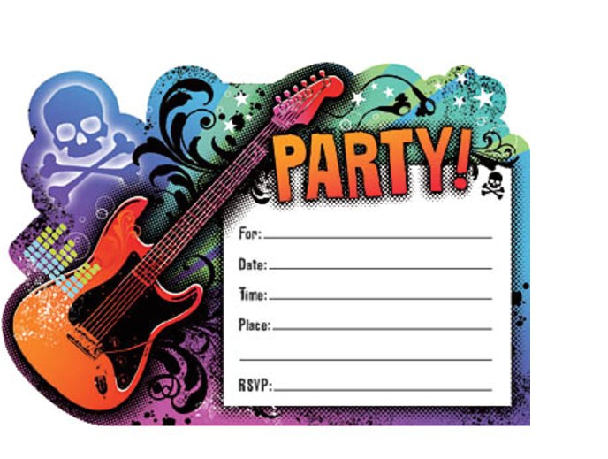 Rock Star Birthday Invitation Templates Creative Rock Star Birthday Party Home Party theme Ideas