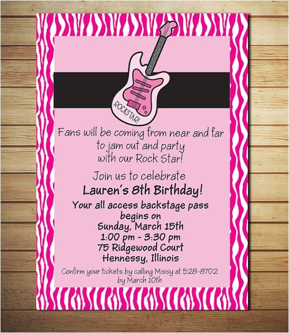 Rock Star Birthday Party Invitation Wording 17 Best Images About Rock Star Birthday Party Ideas On
