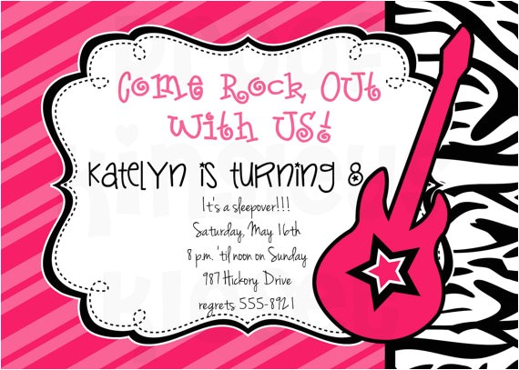 Rock Star Birthday Party Invitation Wording Rockstar Invitation Rockstar Party Rockstar Birthday