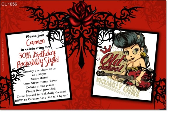 Rockabilly Birthday Invitations Cu1056 Rockabilly Birthday Invitation La S Birthday Rockabilly Birthday Invitations Cu1056 Rockabilly Birthday Invitation La S Birthday