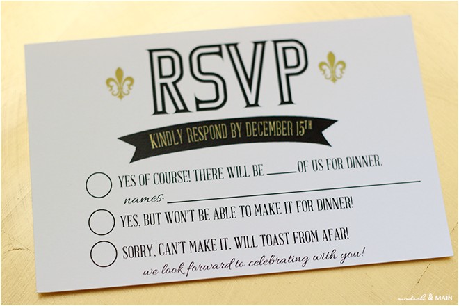 Rsvp Birthday Invitation Sample Design Archives Modish Main