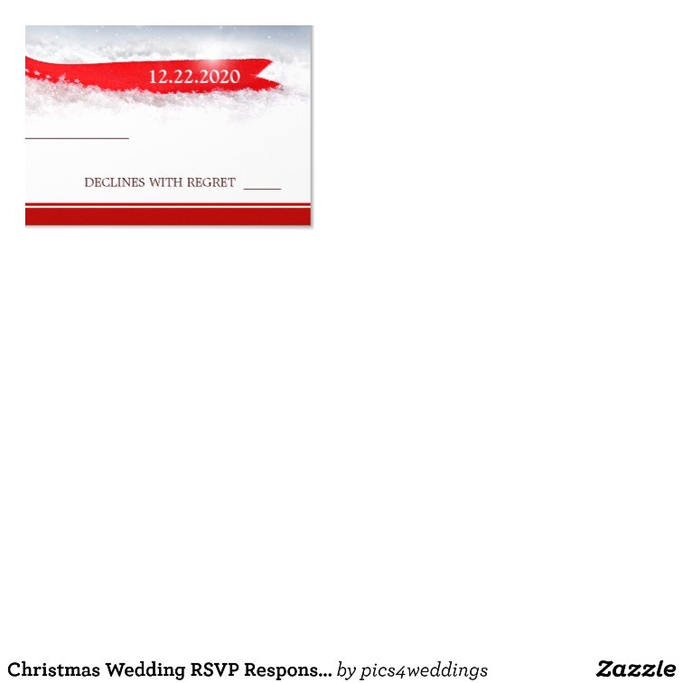 Rsvp Christmas Party Invitation Christmas Wedding Rsvp Response Card Template