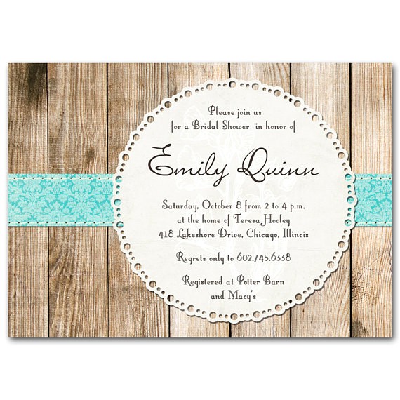 Rustic Bridal Shower Invitations Etsy Bridal Shower Invitation Rustic Vintage Gender Neutral Baby