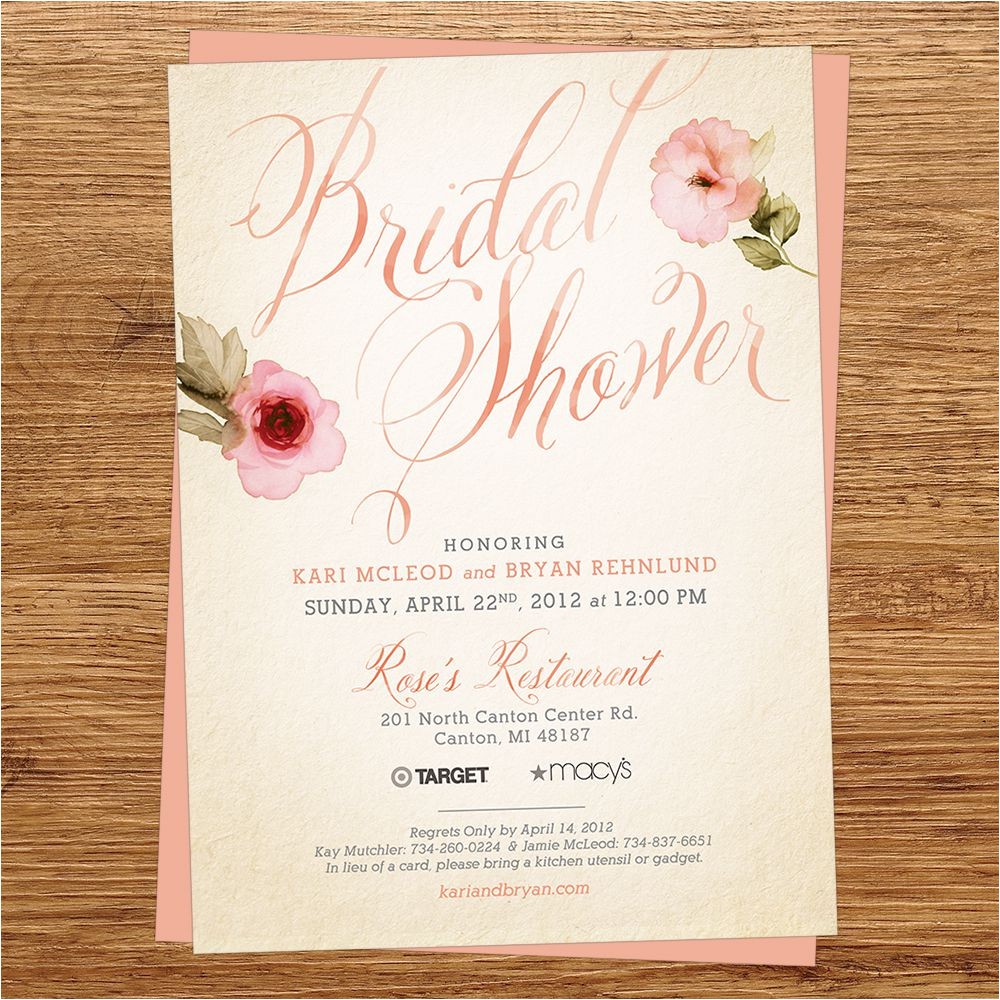 Rustic Bridal Shower Invitations Vistaprint Rustic Bridal Shower Invitations Vistaprint Mini Bridal