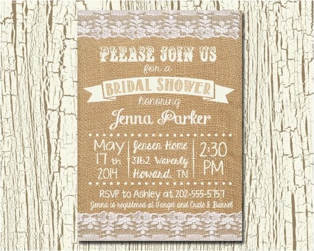 Rustic Bridal Shower Invitations with Matching Recipe Cards Rustic Wedding Bridal Shower Invitation and Matching