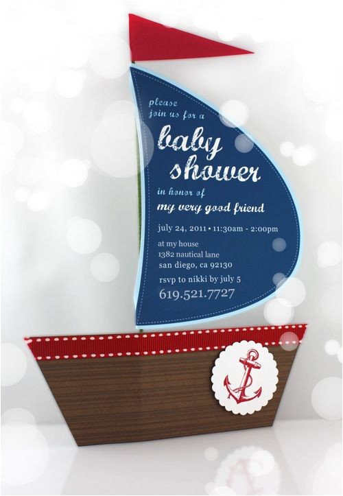 Sailboat Invitations for Baby Shower Sailboat Baby Showers On Pinterest