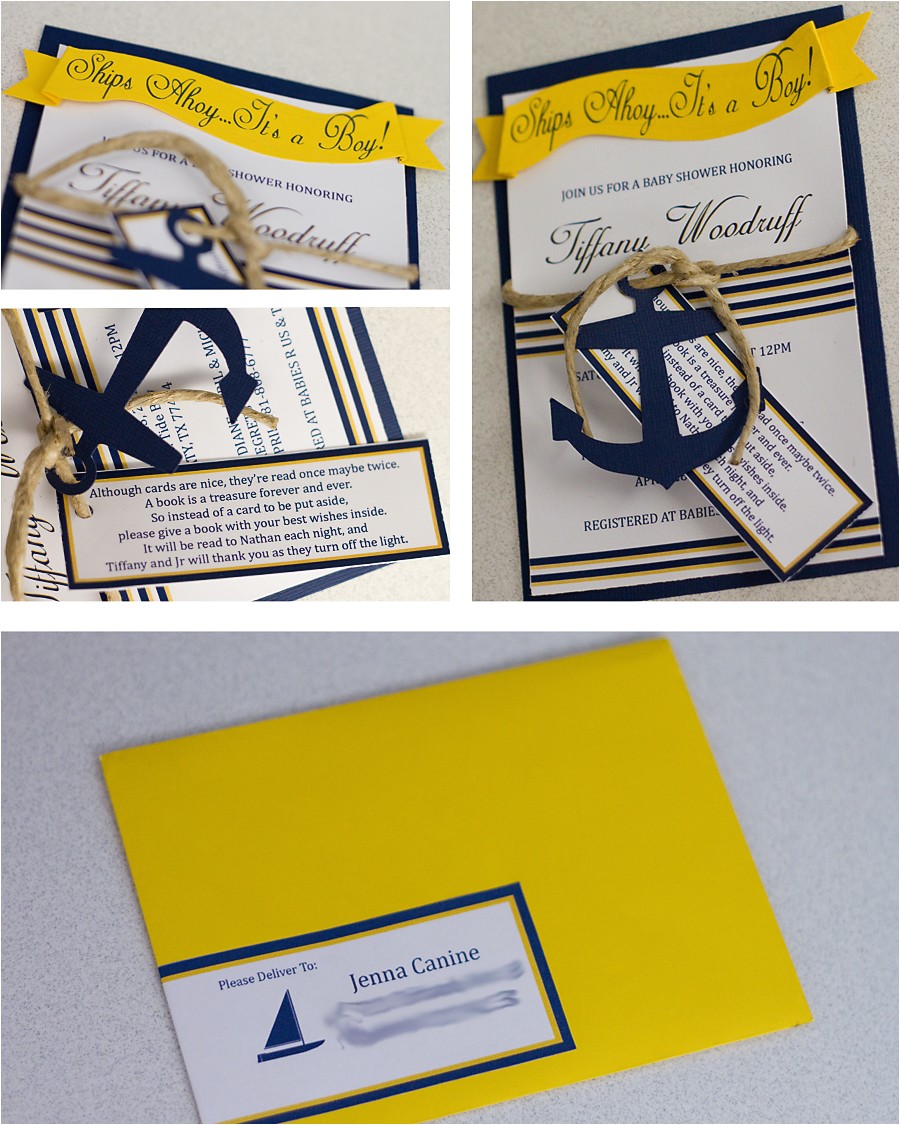 Sailor themed Baby Shower Invitations Nautical themed Baby Shower Invitations