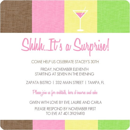 Sample 30th Birthday Invitation Wording Surprise 30th Birthday Invitation Samples