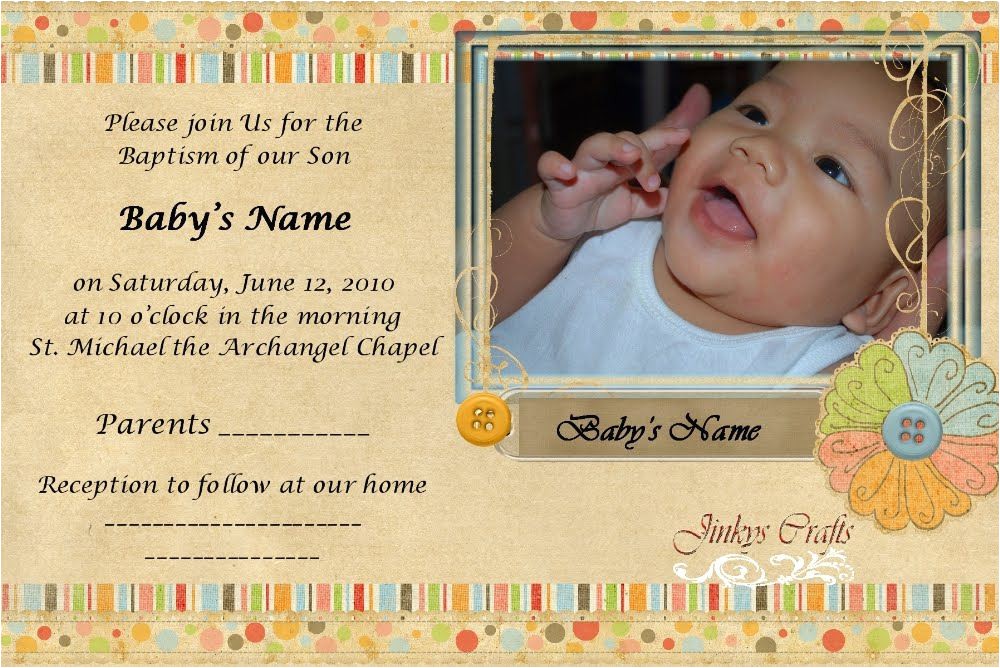 Sample Baptismal Invitation Cards Baptism Invitation Baptismal Invitation Card Baptism