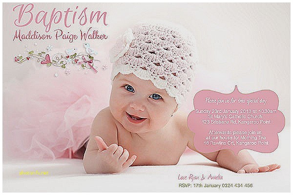 Sample Baptismal Invitation for Baby Girl Baby Shower Invitation Beautiful Baby Shower Invitation