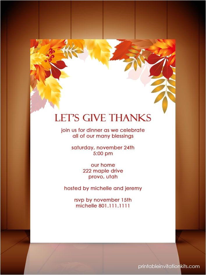 Sample Invitation for Thanksgiving Party Best 25 Thanksgiving Invitation Ideas On Pinterest