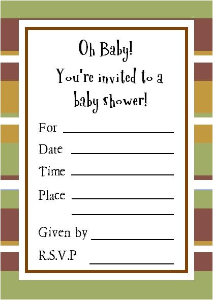 Sample Of A Baby Shower Invitation Cute Sample Baby Shower Invitations