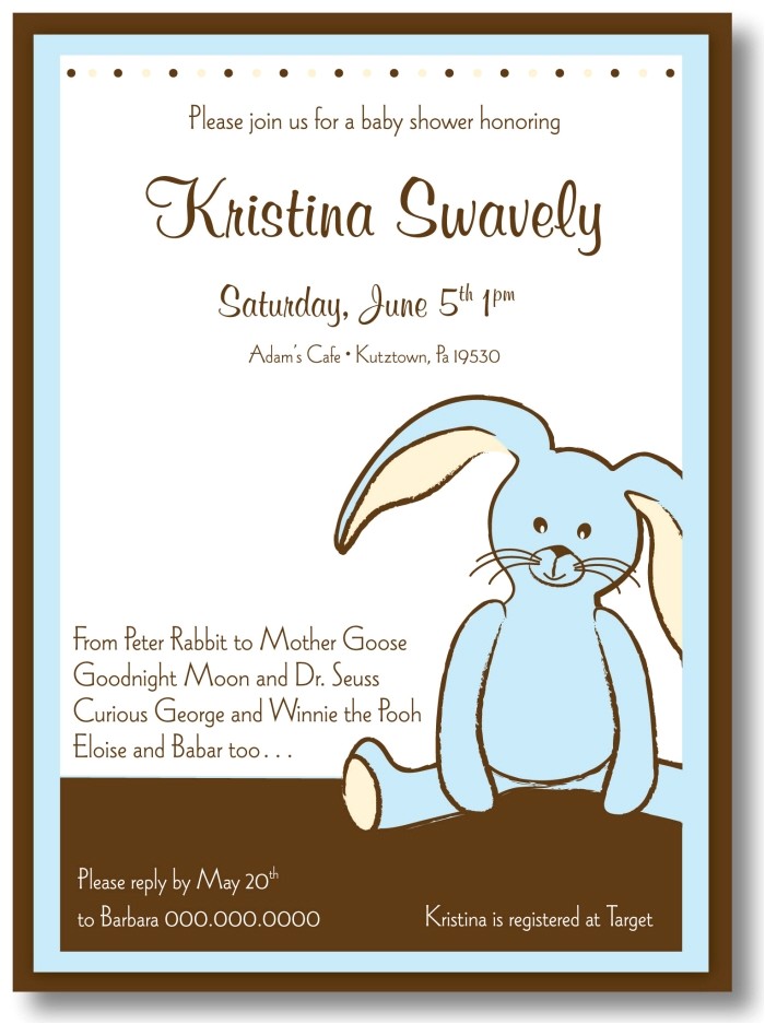 Sample Of A Baby Shower Invitation Sample Baby Shower Invitations