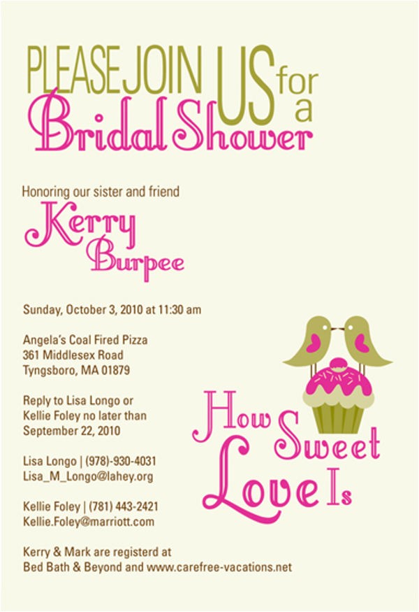 Sample Of Bridal Shower Invitation Bridal Shower Party Invitations 9 Free Editable Psd Ai