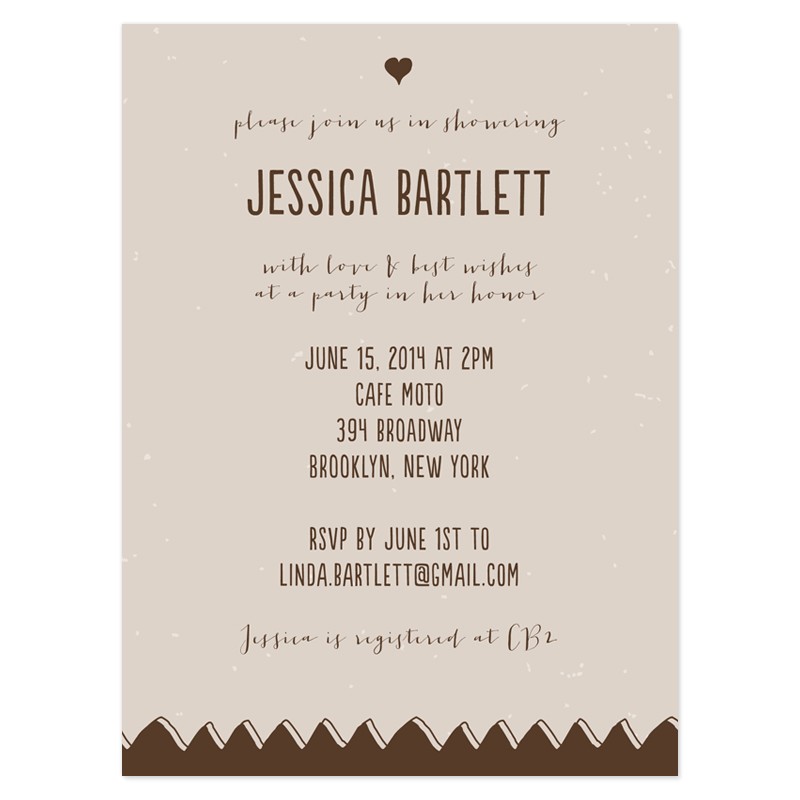 Sample Of Bridal Shower Invitation Sample Wedding Shower Invitations