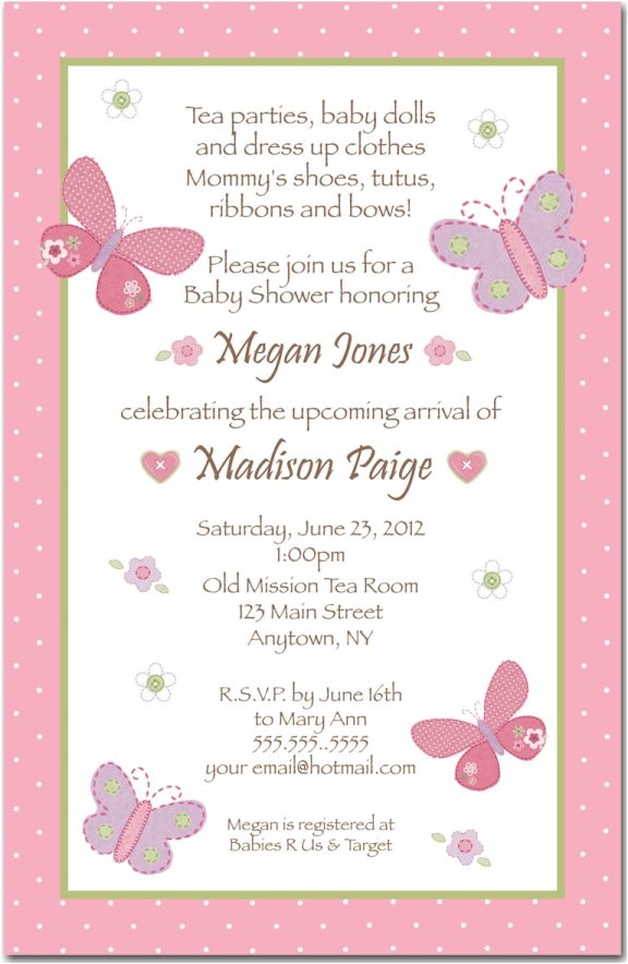 Sample Wording for Baby Shower Invitations Wording for Baby Shower Invitation