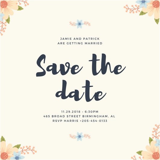 Save the Date Invitation Wording for Birthday Party Customize 4 985 Save the Date Invitation Templates Online
