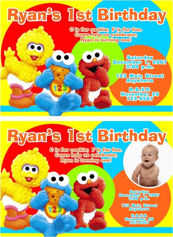 Sesame Street Party Invitations Personalized Sesame Street Party Invitations Personalized Oxsvitation Com