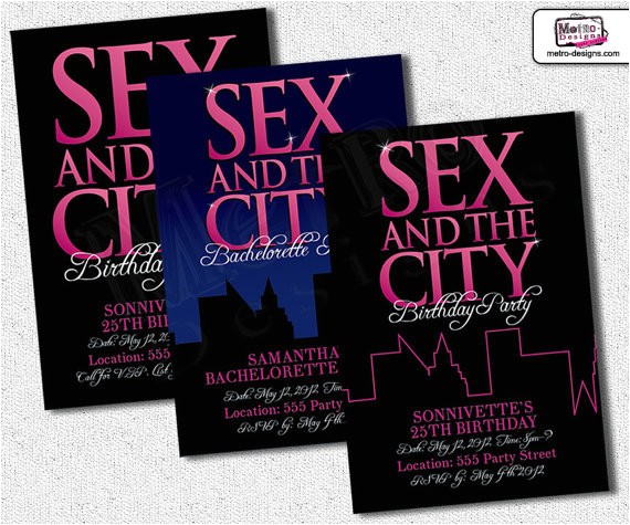 Sex In the City Bridal Shower Invitations and the City Invitation by Metroevents On Etsy