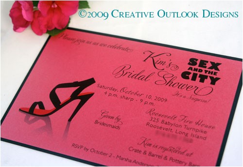Sex In the City Bridal Shower Invitations Creative Outlook Designs In the City Bridal Shower