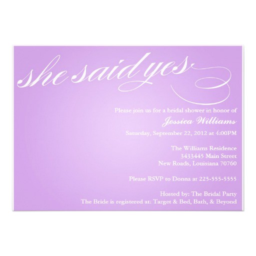 She Said Yes Bridal Shower Invitations 382 She Said Yes Invitations She Said Yes Announcements