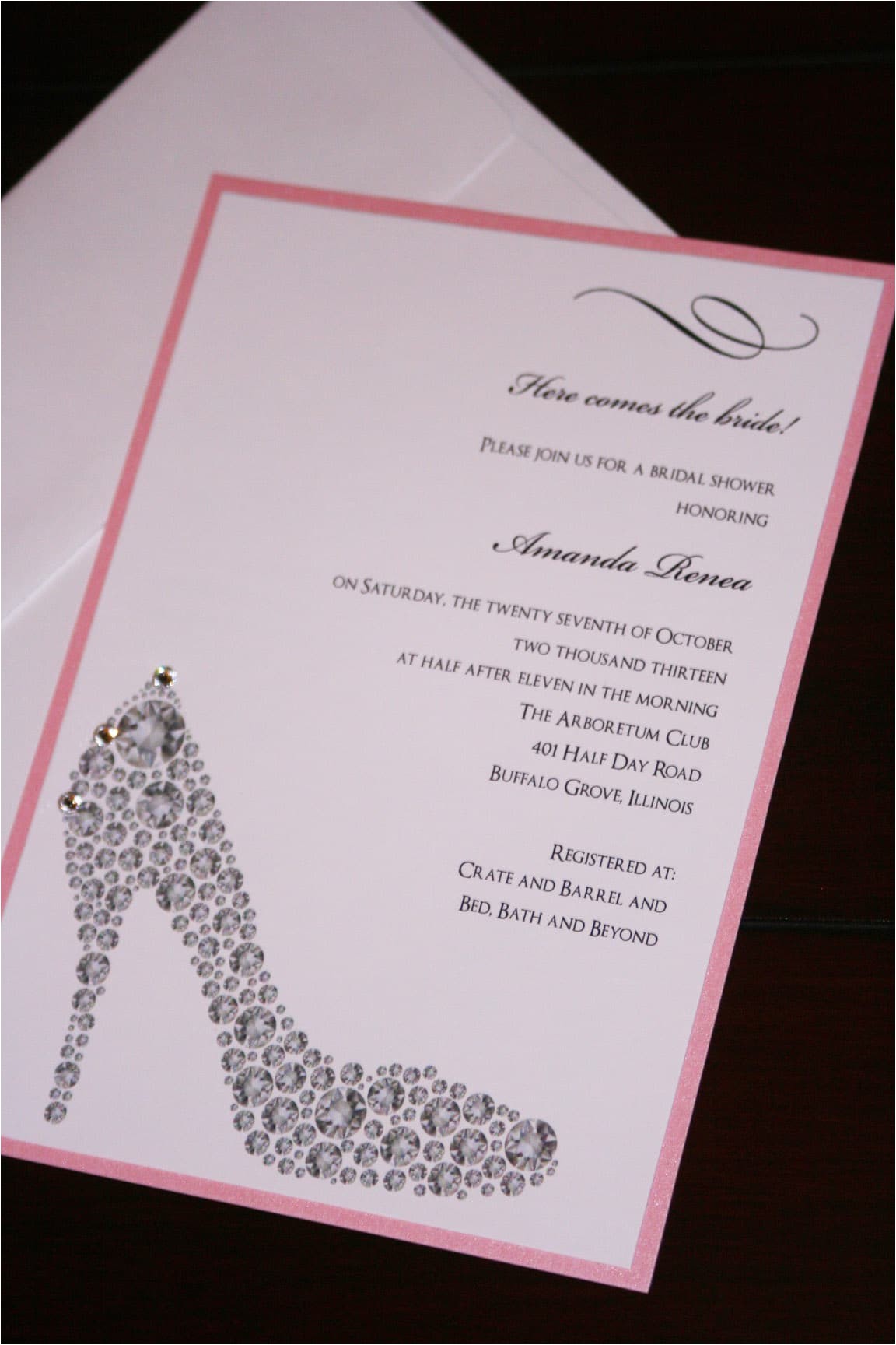 Shoe Bridal Shower Invitations Shoe Bridal Shower Invitations too Chic & Little Shab