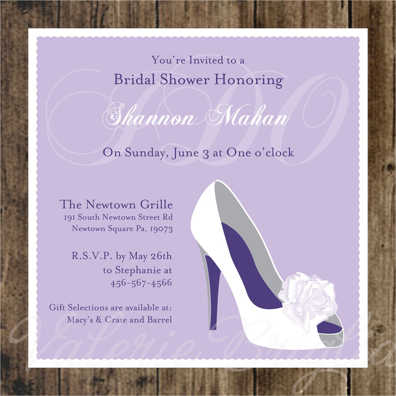 Shoe Bridal Shower Invitations Wedding Shoe Bridal Shower Invitation Printable File