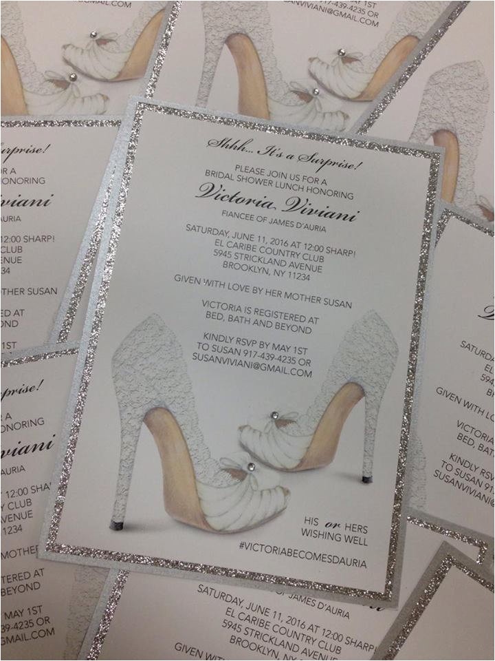 Shoe themed Bridal Shower Invitations Bridal Shower Invitation Shoe Invitation Birthday Invitation