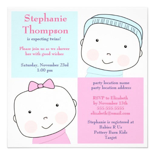 Shutterfly Baby Boy Shower Invitations Baby Shower Invitation Twin Baby Shower Invitations