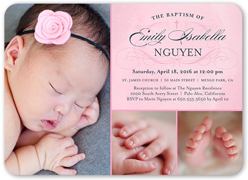 Shutterfly Boy Baptism Invitations Elegant Lace Girl Invitation