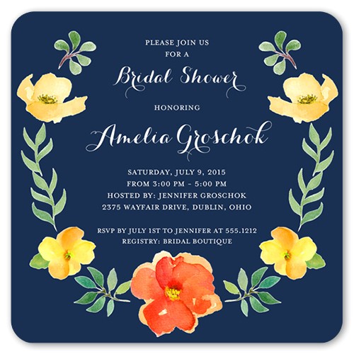 Shutterfly Bridal Shower Invitations Sunflower Bridal Shower Invitations