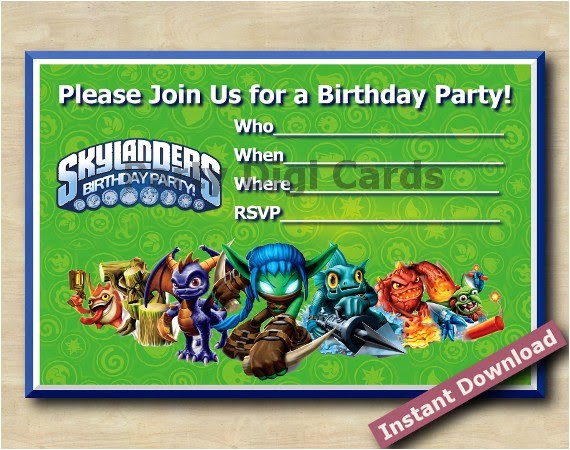Skylander Birthday Invitations Free Custom Birthday Party Invitations Skylanders Invitation Skylander Birthday Invitations Free Custom Birthday Party Invitations Skylanders Invitation