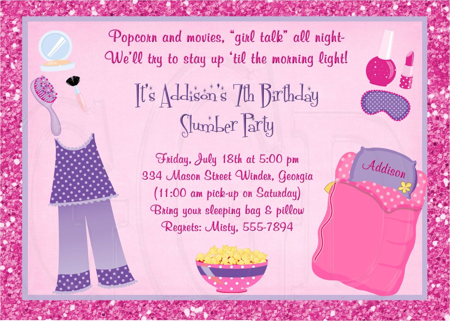 Slumber Party Invitation Poem Carte Invitation soirée Pyjama Carte D Invitation soirée Slumber Party Invitation Poem Carte Invitation soirée Pyjama Carte D Invitation soirée