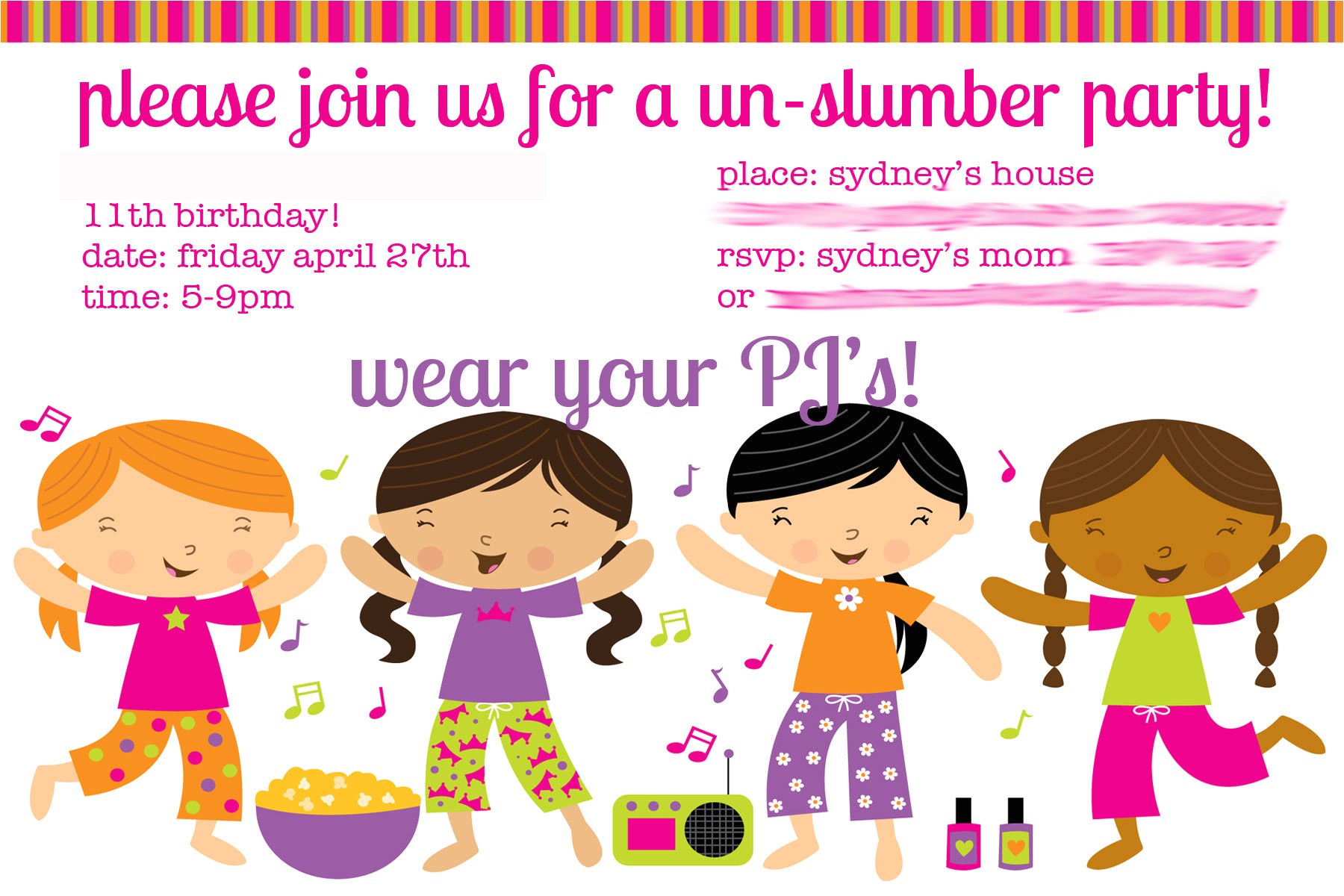 Slumber Party Invitation Poem Slumber Party Cliparts Slumber Party Invitation Poem Slumber Party Cliparts