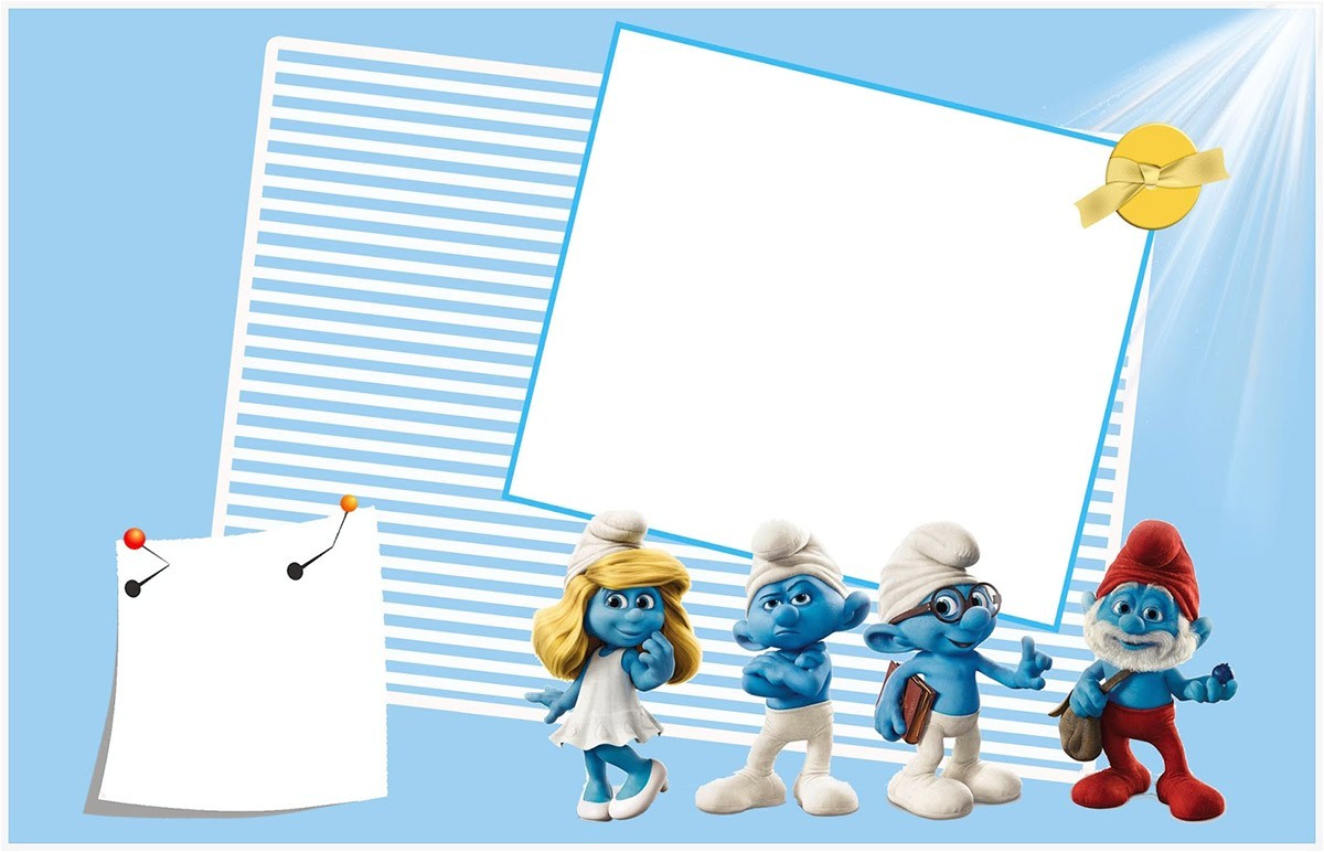 Smurf Birthday Invitations Free Smurfs Birthday Party Invitation Template Free Printable