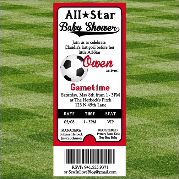 Soccer Ball Baby Shower Invitations soccer Baby Shower Invitation Soccer Ball Baby Shower Invitations soccer Baby Shower Invitation