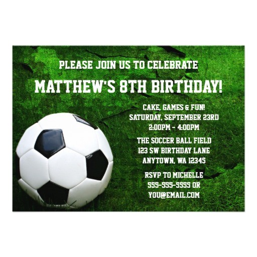 Soccer Birthday Party Invitation Templates Free Printable Birthday Invitations for Free Template Free