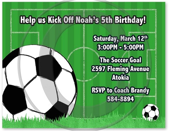 Soccer Birthday Party Invitation Templates Free soccer Birthday Invitations Ideas Bagvania Free