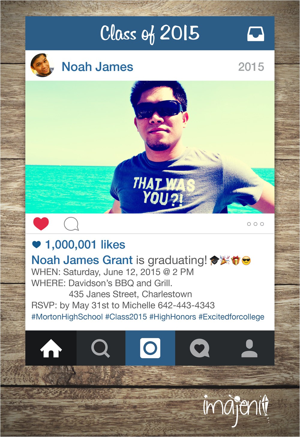 Social Media Party Invitations social Media Invitation with Filter Digital File Only