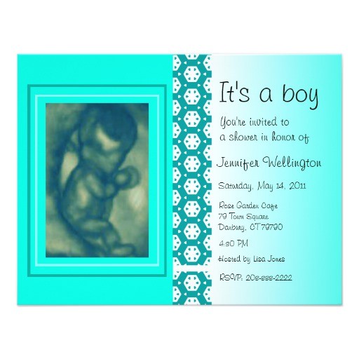 Sonogram Baby Shower Invitation Templates Baby Shower Invitation Green Ultrasound