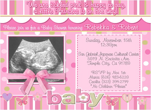 Sonogram Baby Shower Invitation Templates Unique Cards for Girl Baby Shower Invitations