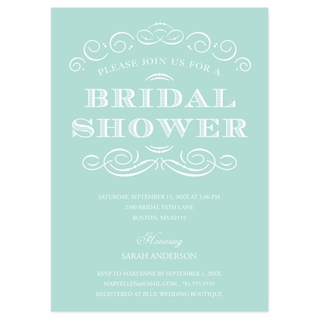 Sophisticated Bridal Shower Invitations Classy Shower Bridal Shower Invitation by