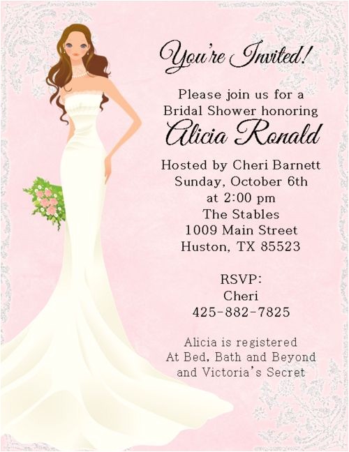 Sophisticated Bridal Shower Invitations Personalized sophisticated Bride Bridal Shower Invitation