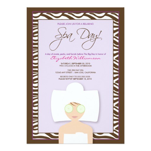 Spa Bridal Shower Invitations Spa Day Bridal Shower Invitation Lavender Zazzle Spa Bridal Shower Invitations Spa Day Bridal Shower Invitation Lavender Zazzle