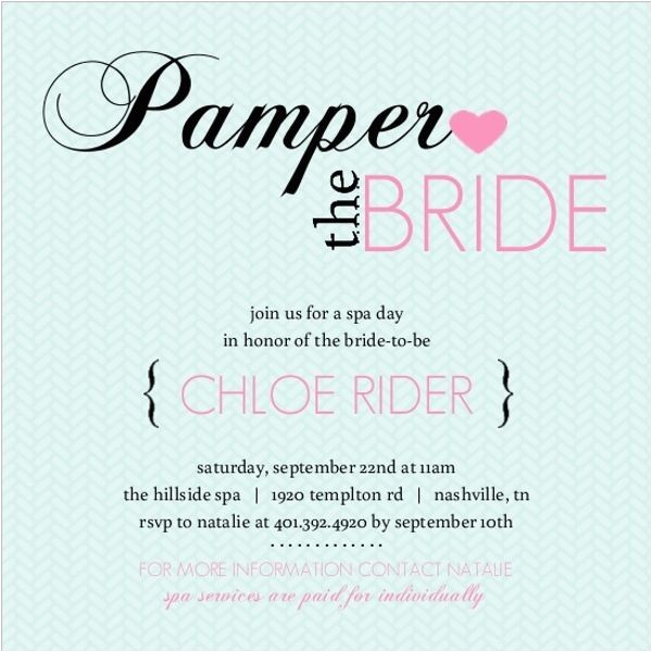 Spa themed Bridal Shower Invitations 25 Best Ideas About Spa Bridal Showers On Pinterest