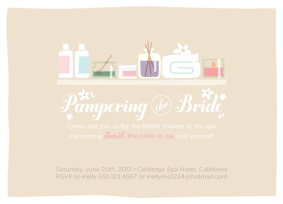 Spa themed Bridal Shower Invitations How to Host A Spa Day Bridal Shower Trueblu