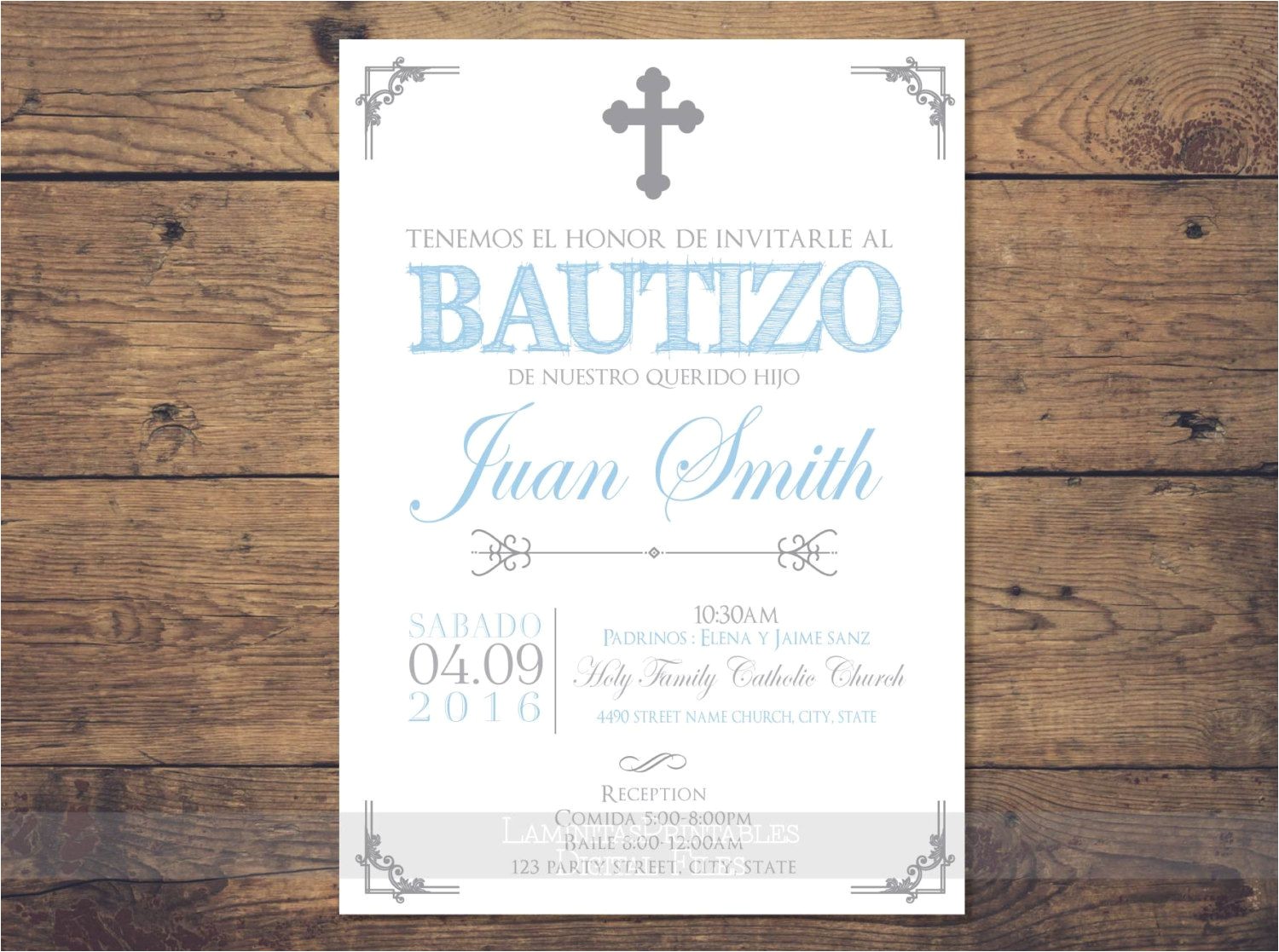 Spanish Baptism Invitation Wording Baptism Invitations In Spanish Baptism Invitations In