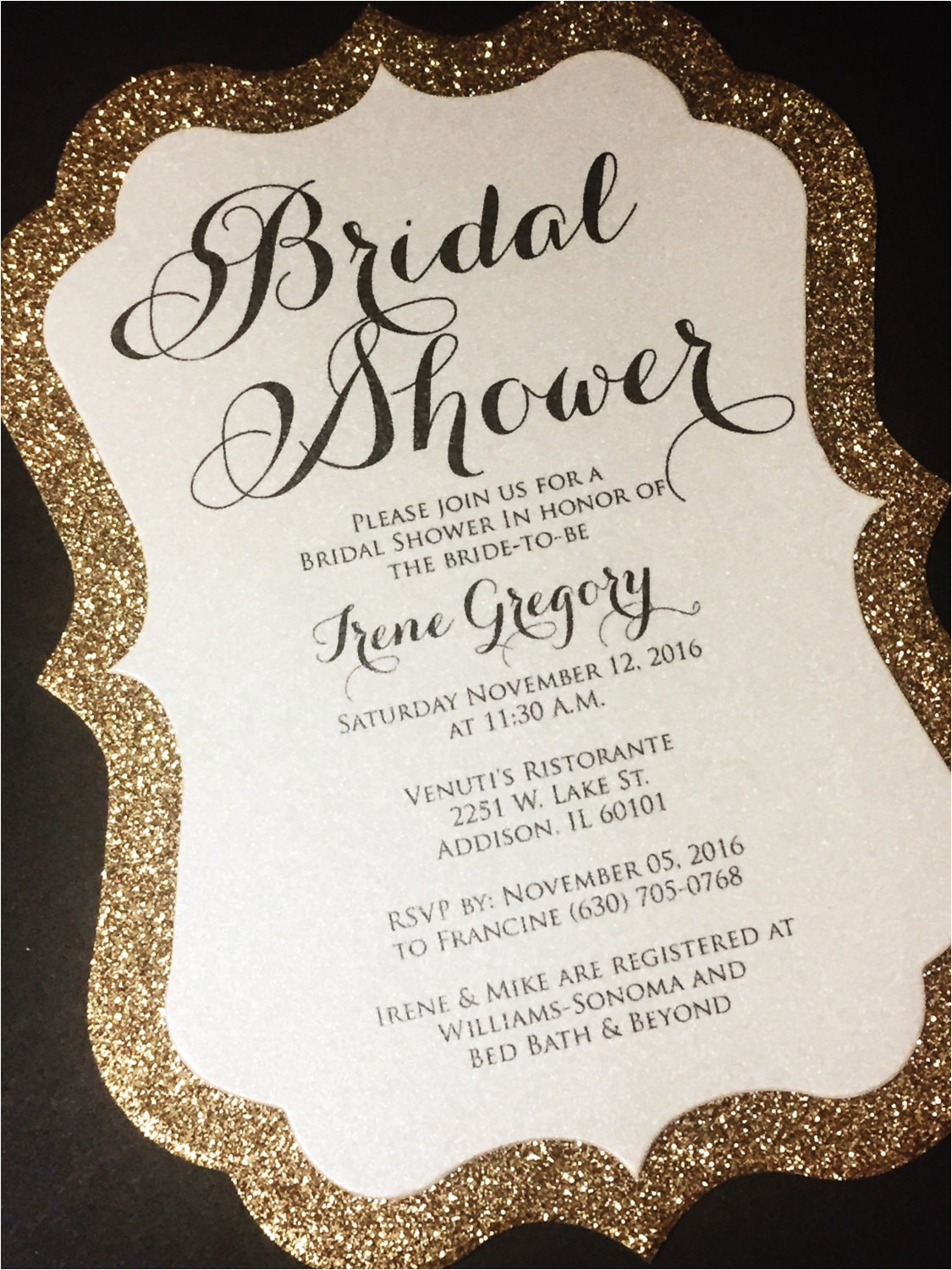 Sparkly Bridal Shower Invitations Bridal Shower Invitation 25 Glitter Bridal Shower
