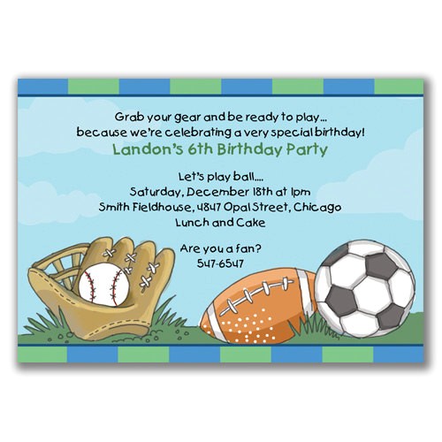 Sports themed Birthday Invitation Wording Sports Birthday Invitations Ideas – Bagvania Free